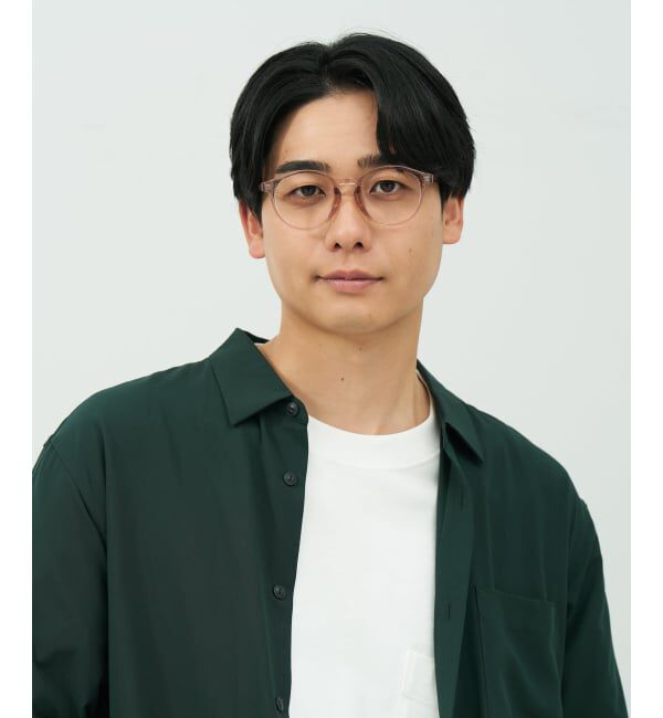  「FASHION ボストン型 メガネ | 軽量 太縁 黒縁フレーム おしゃれ 読書 ビジネスFASHION レンズ交換券付」|メガネ|