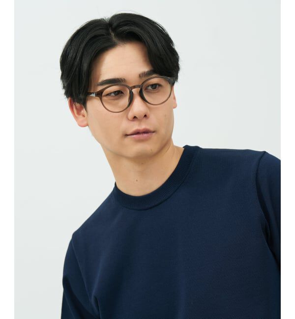  「FASHION ボストン型 メガネ | 軽量 太縁 黒縁フレーム おしゃれ 読書 ビジネスFASHION レンズ交換券付」|メガネ|
