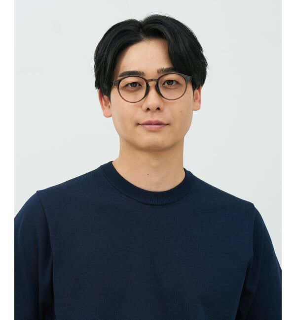  「FASHION ボストン型 メガネ | 軽量 太縁 黒縁フレーム おしゃれ 読書 ビジネスFASHION レンズ交換券付」|メガネ|