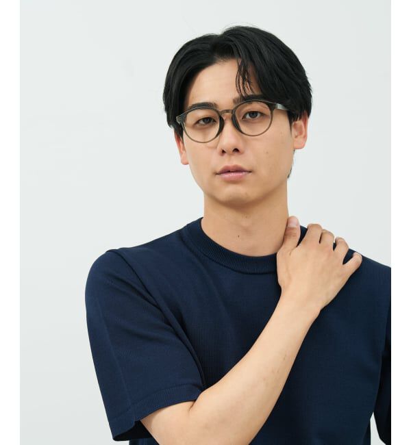  「FASHION ボストン型 メガネ | 軽量 太縁 黒縁フレーム おしゃれ 読書 ビジネスFASHION レンズ交換券付」|メガネ|