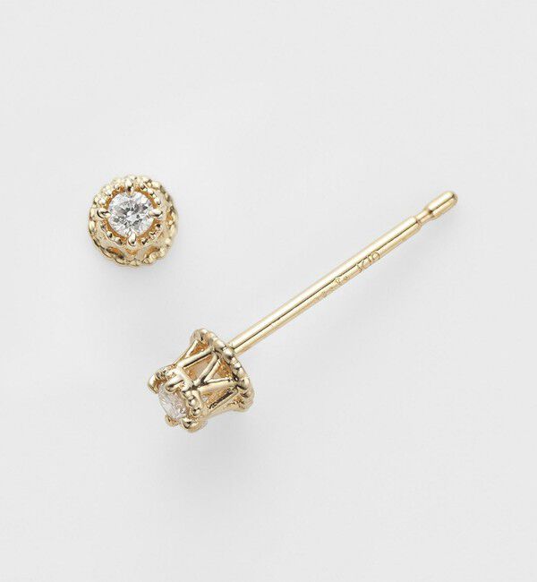 agete「《WEB限定》K10ダイヤモンドピアス（0.02ct）」|ピアス|