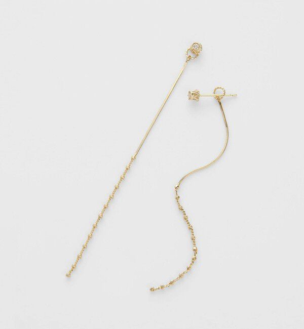 agete「《WEB限定》K10ダイヤモンドピアス（0.02ct）」|ピアス|