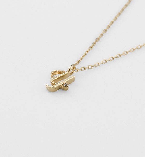 agete「イニシャルY／K10ダイヤモンドネックレス」|ネックレス|