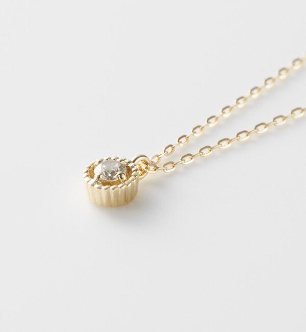 agete「《WEB限定》K10ダイヤモンドネックレス（0.03ct）」|ネックレス|