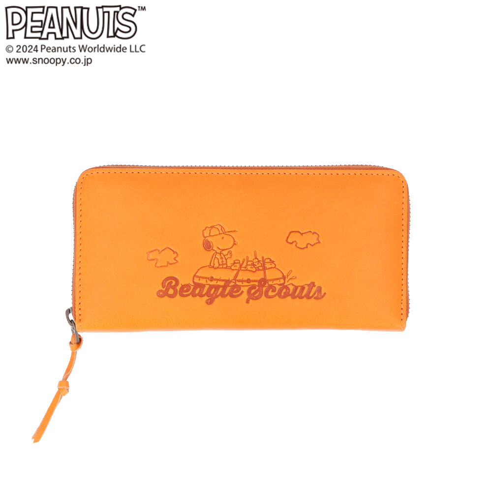 BACKYARD FAMILY「PEANUTS ピーナッツ 長財布 73066 通販 財布 お財布 さいふ サイフ」|財布|オレンジ1