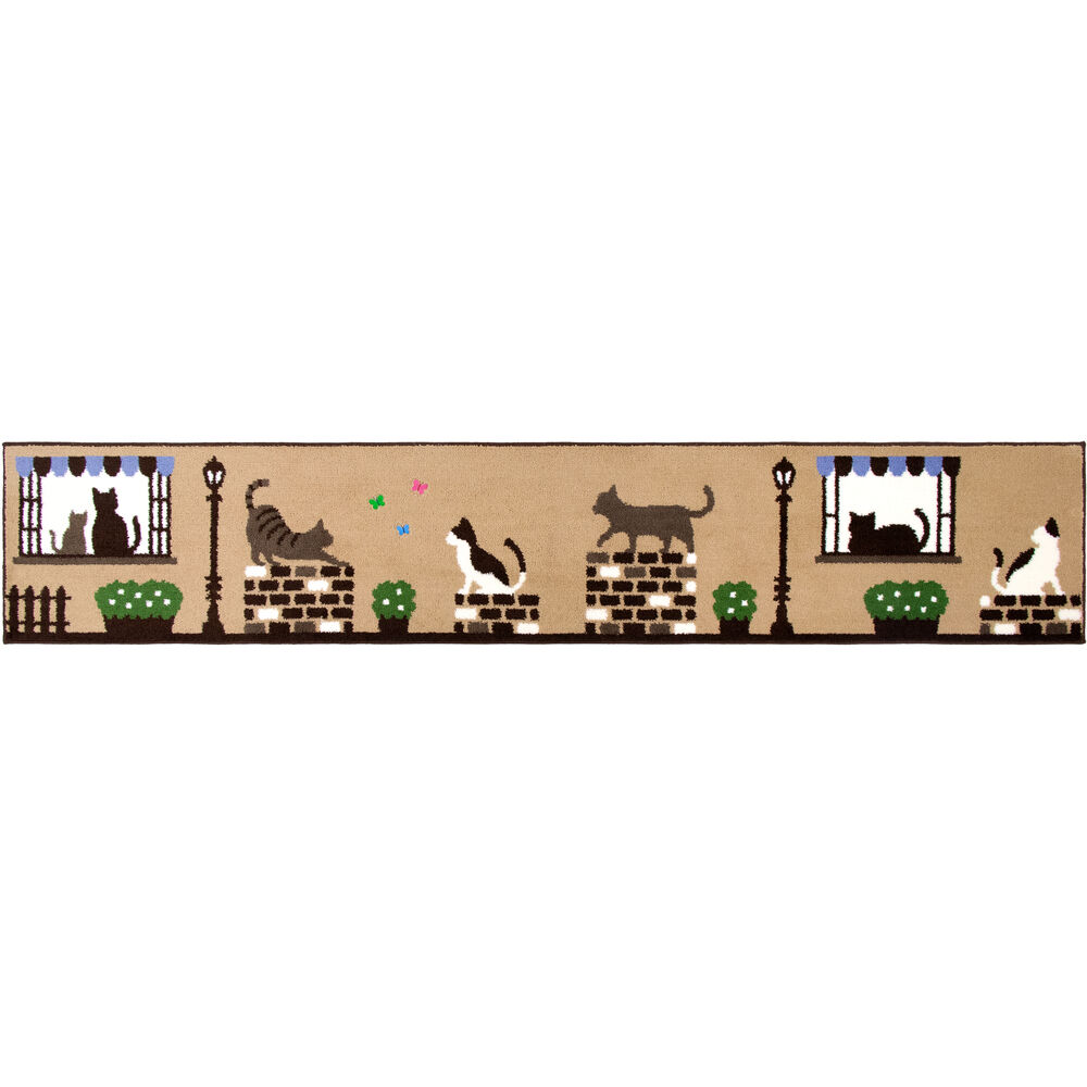 BACKYARD FAMILY「キッチンマット 240cm 通販 240センチ 240CM キッチンラグ 45&times;240cm」|その他|ブラウン1