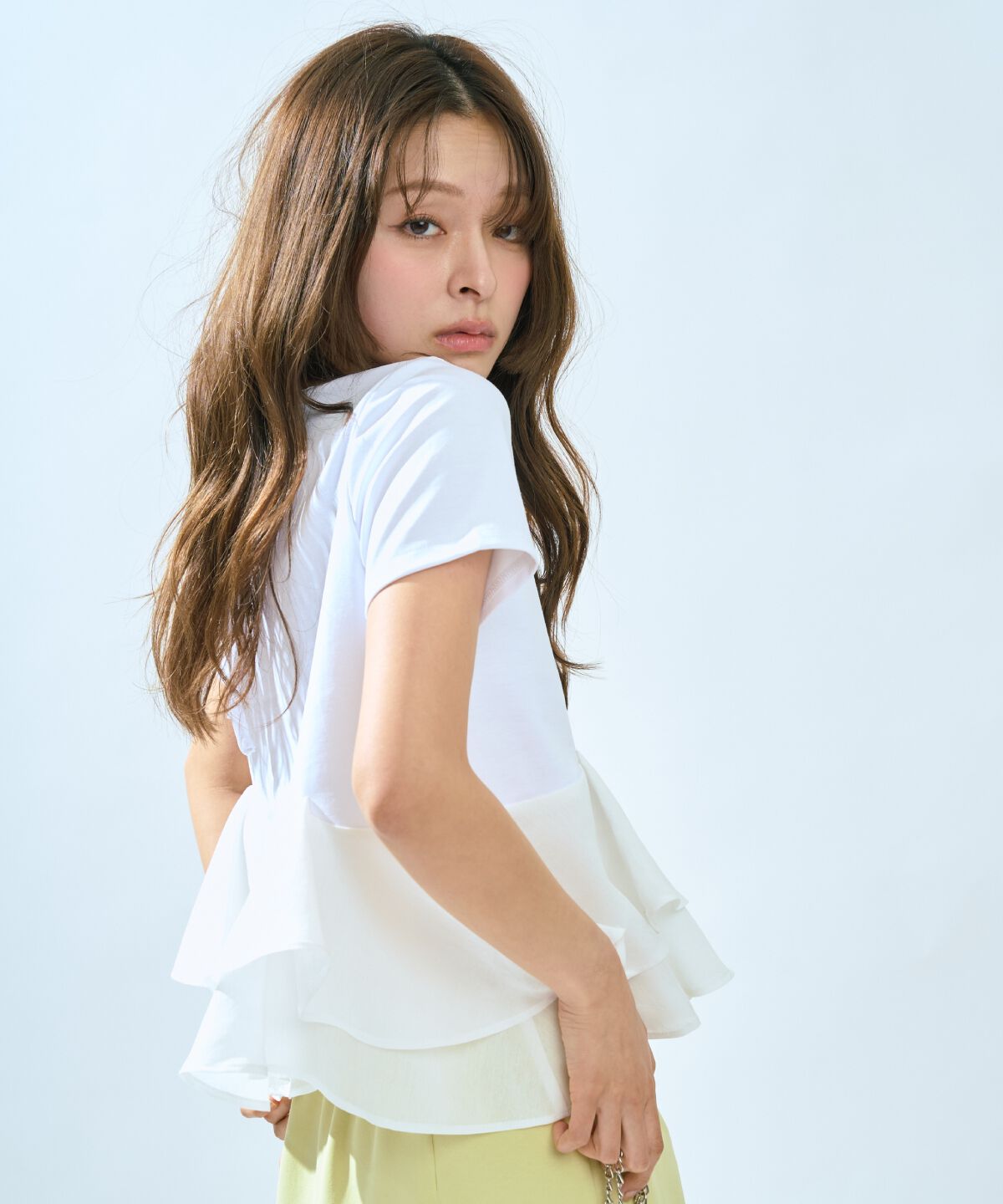 アンドクチュール「ペプラムカットトップス」|Tシャツ・カットソー|