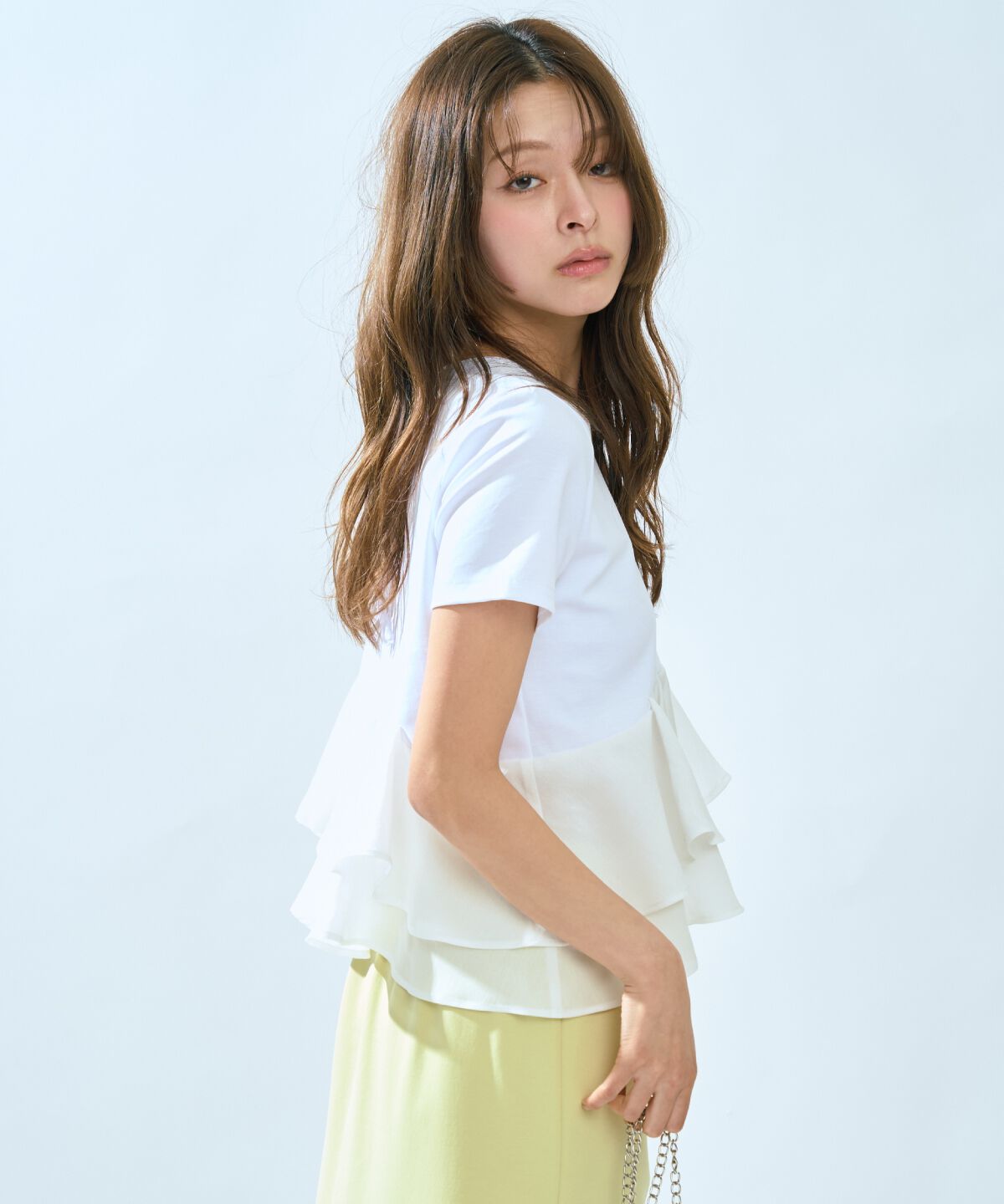 アンドクチュール「ペプラムカットトップス」|Tシャツ・カットソー|