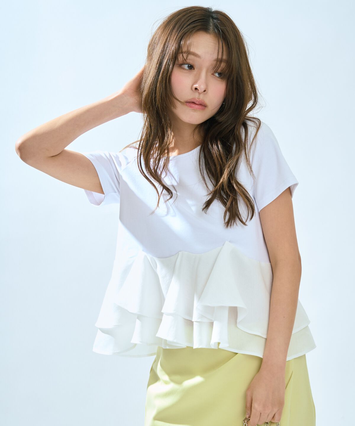 アンドクチュール「ペプラムカットトップス」|Tシャツ・カットソー|