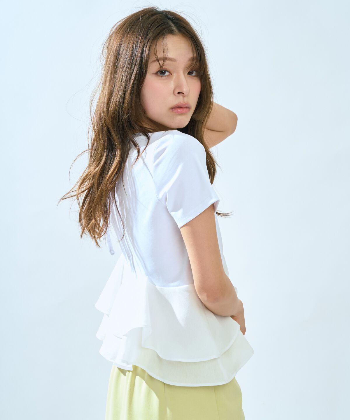 アンドクチュール「ペプラムカットトップス」|Tシャツ・カットソー|