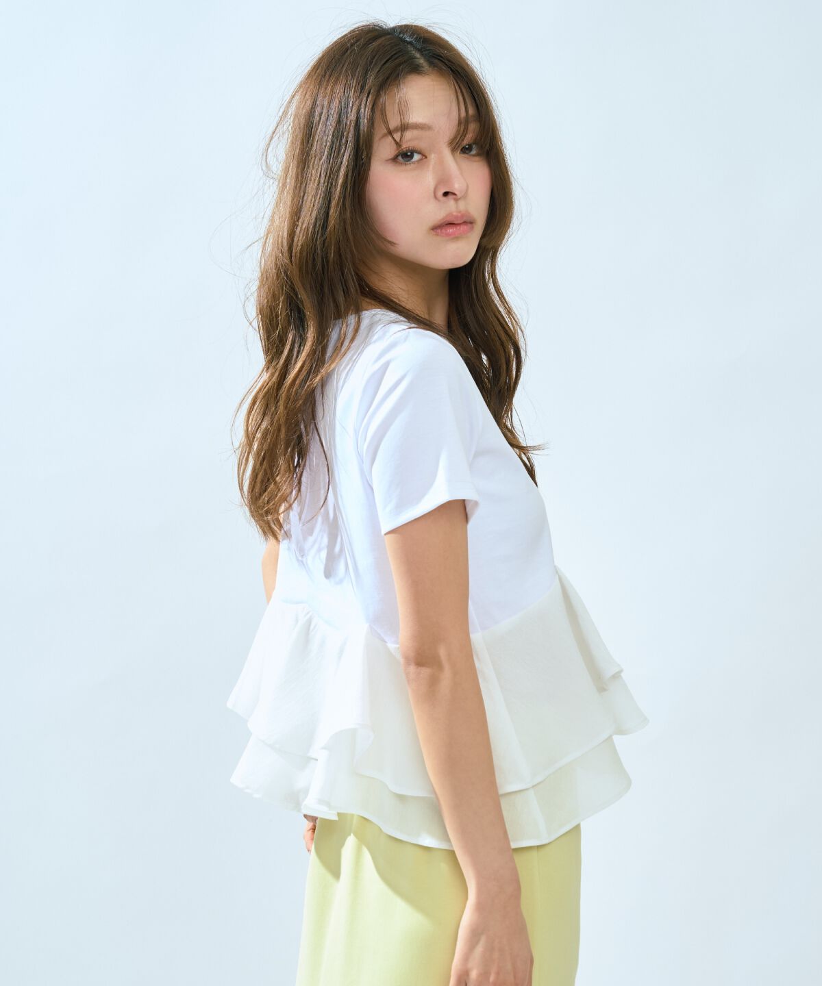 アンドクチュール「ペプラムカットトップス」|Tシャツ・カットソー|