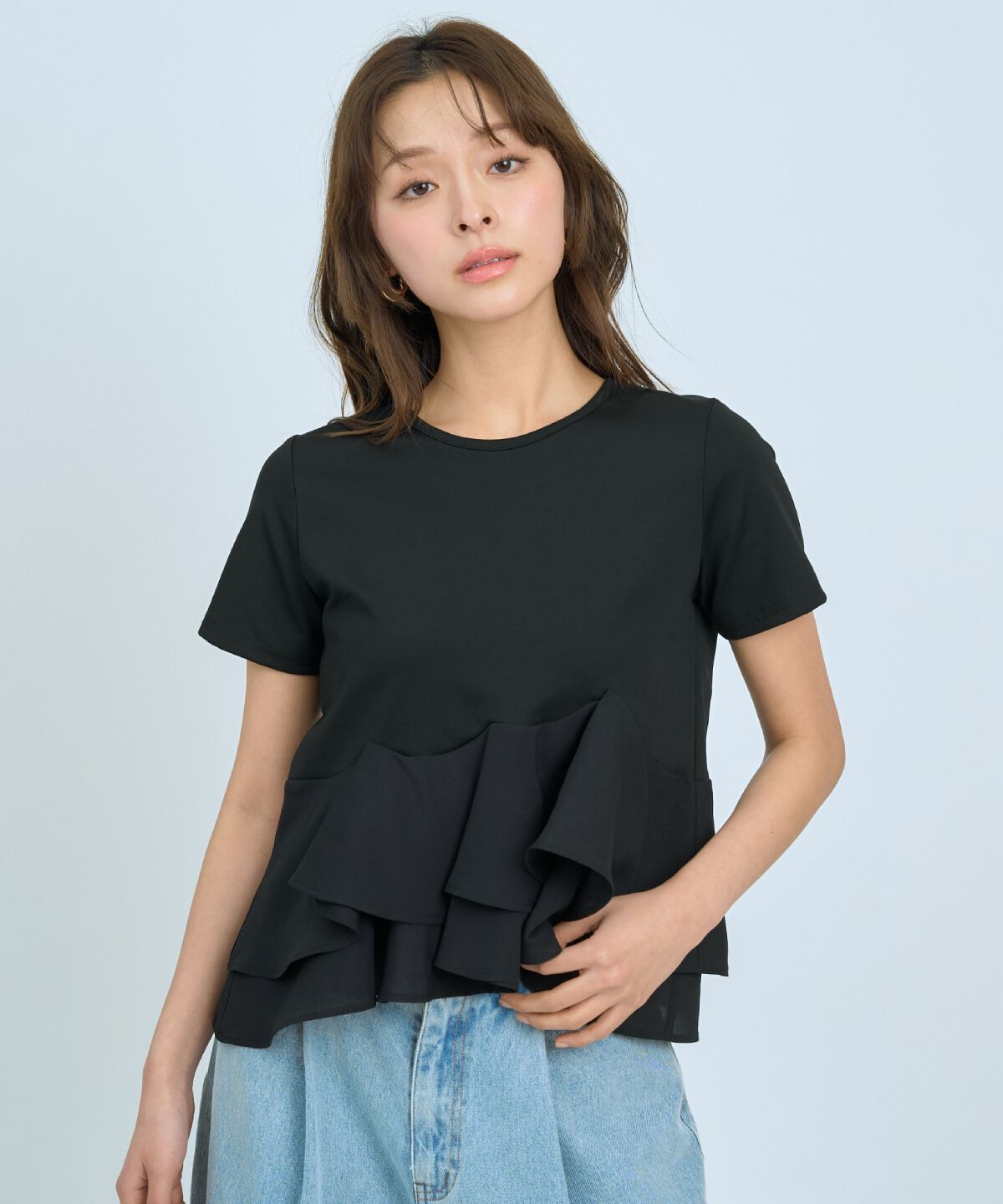 アンドクチュール「ペプラムカットトップス」|Tシャツ・カットソー|