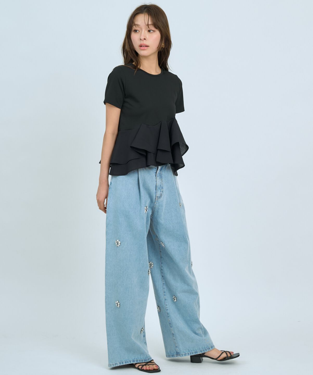 アンドクチュール「ペプラムカットトップス」|Tシャツ・カットソー|