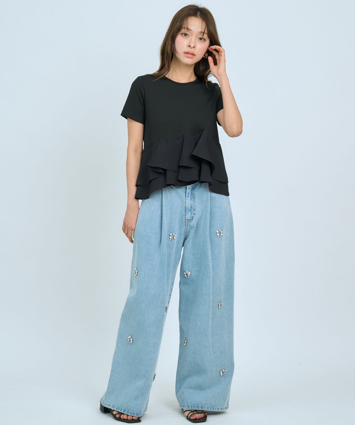 アンドクチュール「ペプラムカットトップス」|Tシャツ・カットソー|