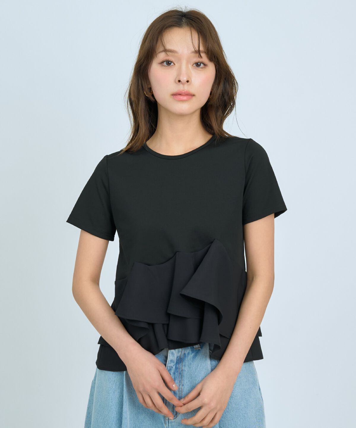 アンドクチュール「ペプラムカットトップス」|Tシャツ・カットソー|
