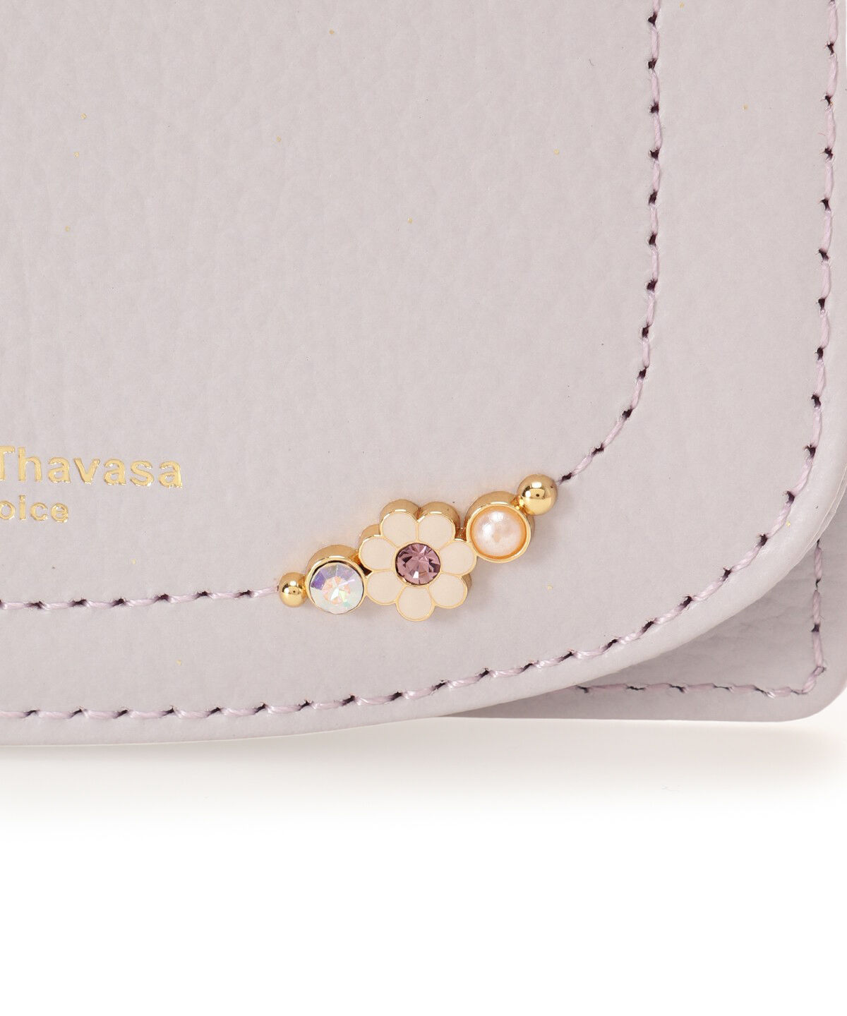 Samantha Thavasa Petit Choice「フラワーパール パスケース」|定期入れ|