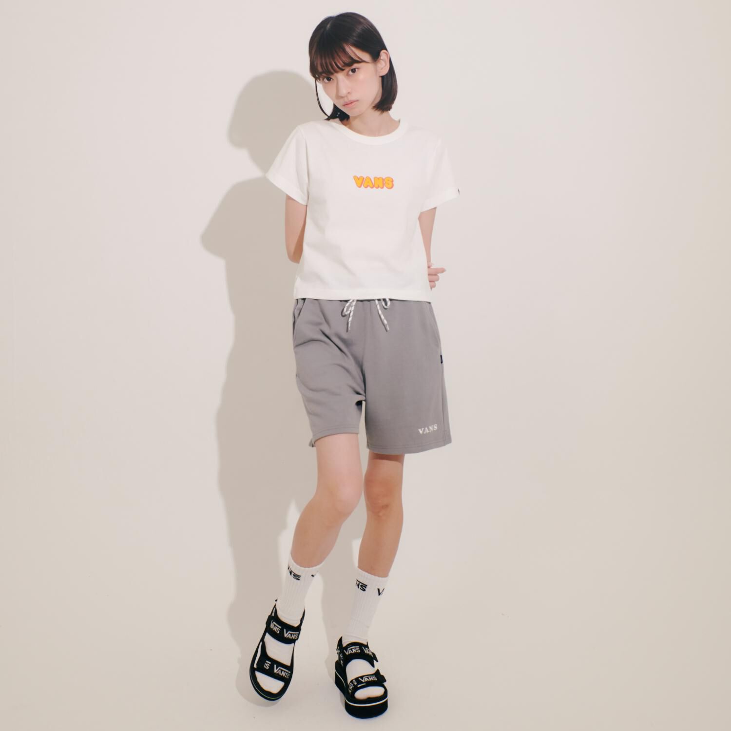 VANS「【VANSｱﾊﾟﾚﾙ(WJ)】W POP LOGO TEE」|Tシャツ・カットソー|