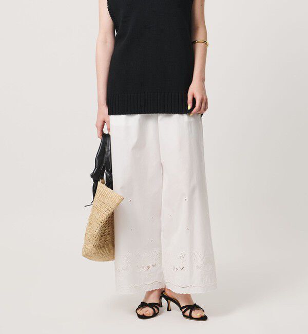 UNITED ARROWS「カットワーク パンツ」|チノ|
