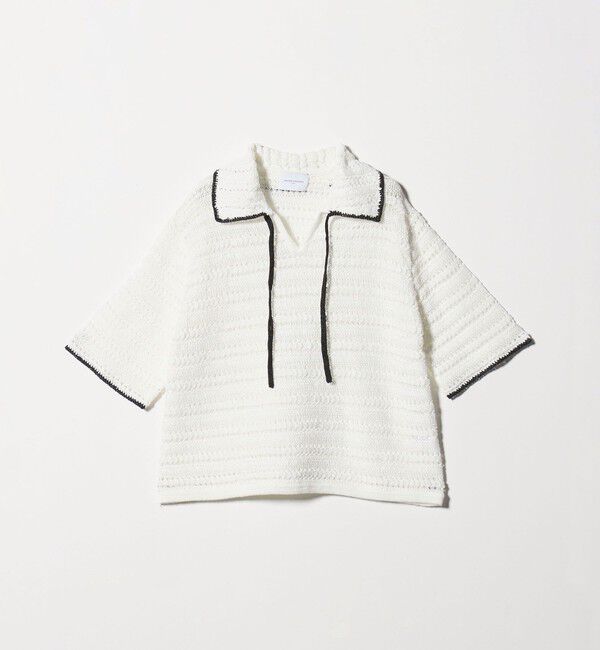 UNITED ARROWS「アイレット バイカラー ニット」|ニット・セーター|