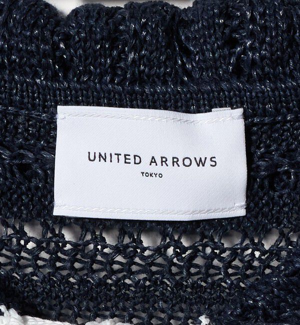UNITED ARROWS「アイレット バイカラー ニット」|ニット・セーター|