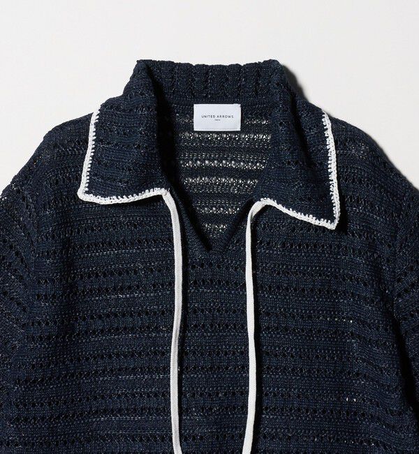 UNITED ARROWS「アイレット バイカラー ニット」|ニット・セーター|