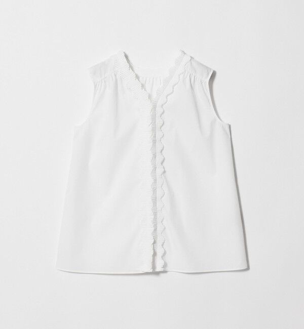 UNITED ARROWS「2WAY タックフリル ノースリーブ ブラウス」|シャツ・ブラウス|