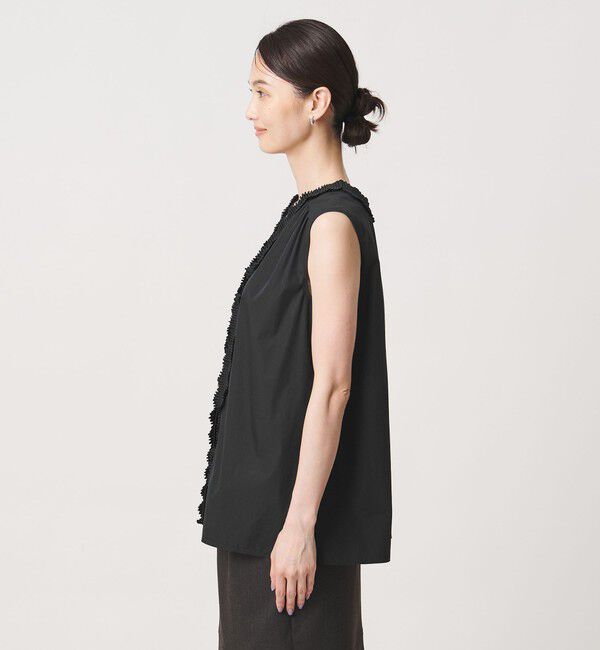 UNITED ARROWS「2WAY タックフリル ノースリーブ ブラウス」|シャツ・ブラウス|