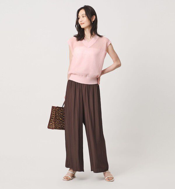 UNITED ARROWS「ミニ Vネック フレンチスリーブ ニット ‐ウォッシャブル‐」|ベスト・ジレ|