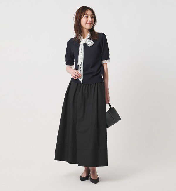 UNITED ARROWS「シルキー ギャザー フレア スカート ‐ウォッシャブル‐」|フレア|