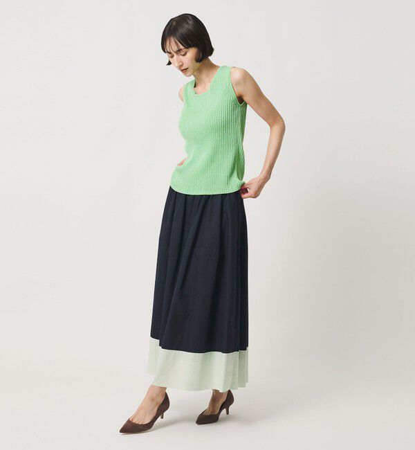 UNITED ARROWS「シルキー ギャザー フレア スカート ‐ウォッシャブル‐」|フレア|
