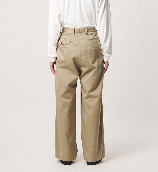 UNITED ARROWS「＜District＞ウォッシュド チノ ２プリーツ ワイドパンツ」|チノ|