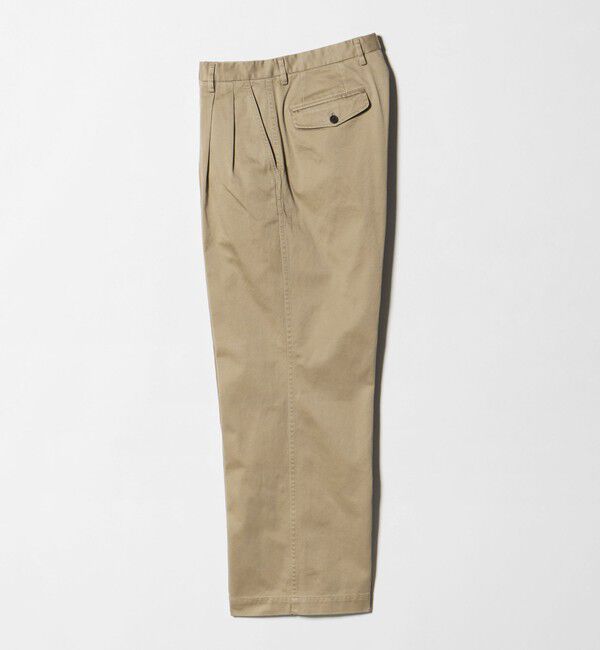 UNITED ARROWS「＜District＞ウォッシュド チノ ２プリーツ ワイドパンツ」|チノ|