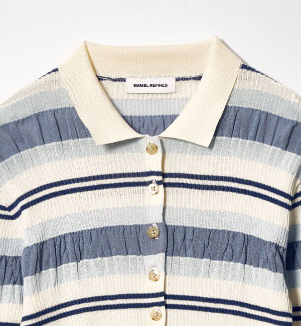 EMMEL REFINES「＜EMMEL REFINES＞EM HW マルチボーダー ニット」|ニット・セーター|