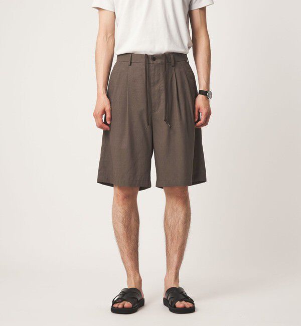 UNITED ARROWS green label relaxing「TR 和紙 2プリーツ ショート パンツ ショーツ」|その他|