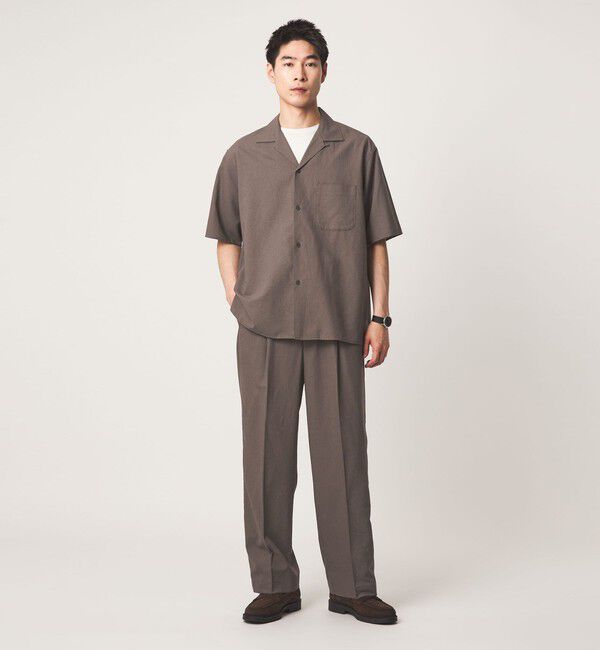 UNITED ARROWS green label relaxing「TR 和紙 オープンカラー 半袖 シャツ」|シャツ・ブラウス|