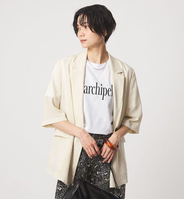 UNITED ARROWS green label relaxing「ロゴ ショートスリーブ Tシャツ」|Tシャツ・カットソー|