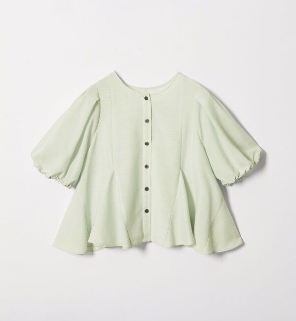 EMMEL REFINES「＜EMMEL REFINES＞EM MW ペプラム 2WAY ブラウス」|シャツ・ブラウス|LIME