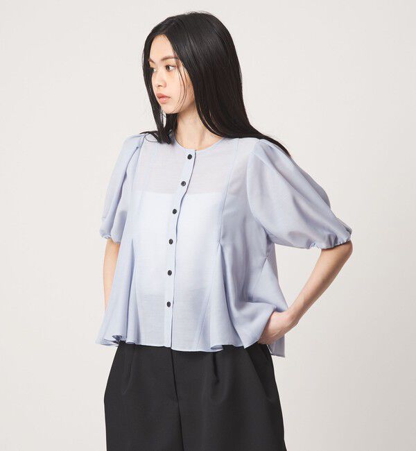EMMEL REFINES「＜EMMEL REFINES＞EM MW ペプラム 2WAY ブラウス」|シャツ・ブラウス|