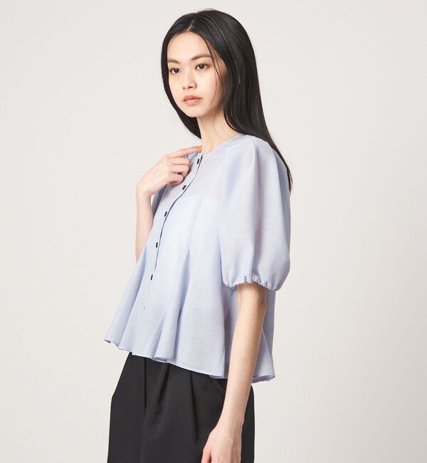 EMMEL REFINES「＜EMMEL REFINES＞EM MW ペプラム 2WAY ブラウス」|シャツ・ブラウス|