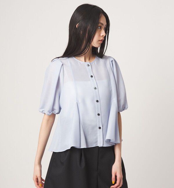 EMMEL REFINES「＜EMMEL REFINES＞EM MW ペプラム 2WAY ブラウス」|シャツ・ブラウス|