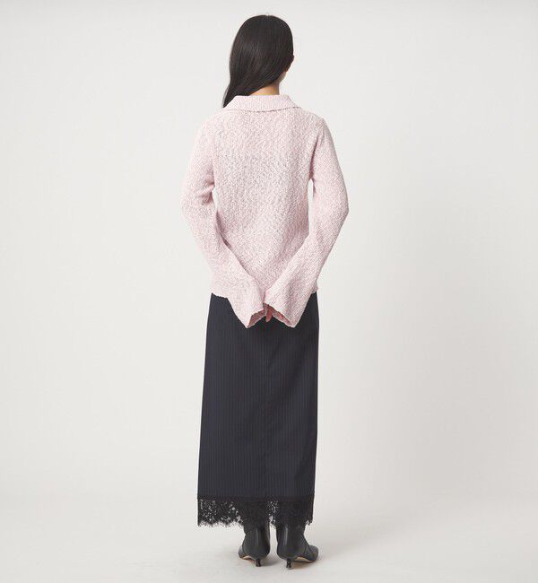 EMMEL REFINES「＜EMMEL REFINES＞EM レースストライプ Iライン スカート」|スカート|
