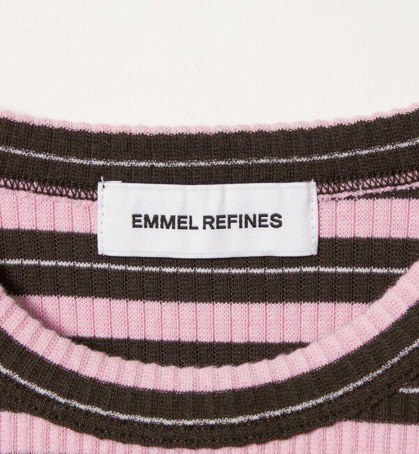 EMMEL REFINES「＜EMMEL REFINES＞EM マルチボーダー ロングスリーブ プルオーバー」|Tシャツ・カットソー|