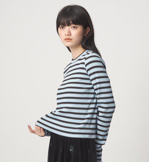 EMMEL REFINES「＜EMMEL REFINES＞EM マルチボーダー ロングスリーブ プルオーバー」|Tシャツ・カットソー|