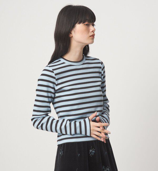 EMMEL REFINES「＜EMMEL REFINES＞EM マルチボーダー ロングスリーブ プルオーバー」|Tシャツ・カットソー|