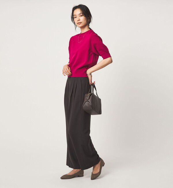 UNITED ARROWS green label relaxing「ショート スリーブ プルオーバー ニット」|ニット・セーター|