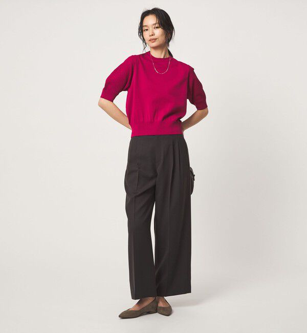 UNITED ARROWS green label relaxing「ショート スリーブ プルオーバー ニット」|ニット・セーター|
