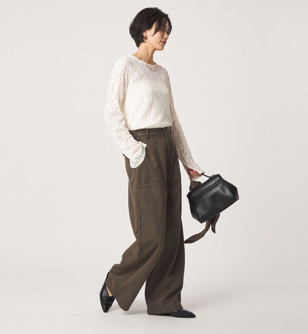 UNITED ARROWS green label relaxing「レース プルオーバー カットソー」|Tシャツ・カットソー|