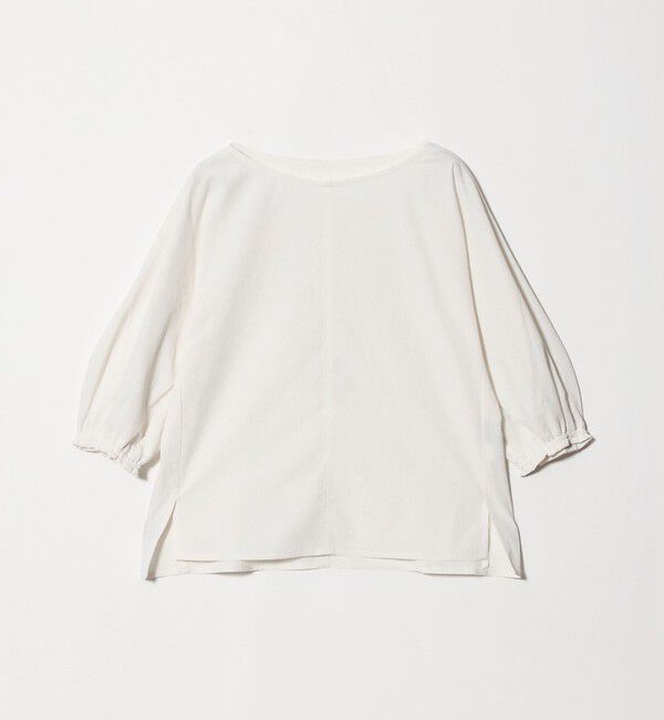 UNITED ARROWS green label relaxing「Breeze Cool ボートネック 7分袖 ブラウス マシンウォッシャブル 吸水速乾 通気性 UVカット」|シャツ・ブラウス|