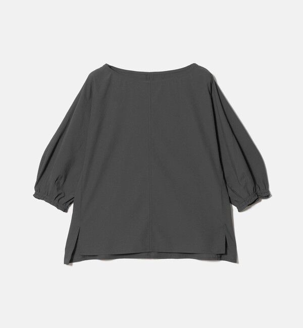 UNITED ARROWS green label relaxing「Breeze Cool ボートネック 7分袖 ブラウス マシンウォッシャブル 吸水速乾 通気性 UVカット」|シャツ・ブラウス|
