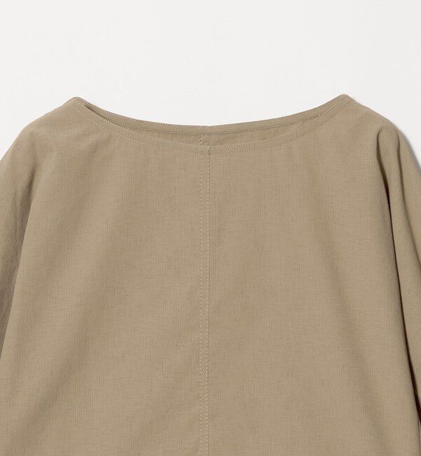 UNITED ARROWS green label relaxing「Breeze Cool ボートネック 7分袖 ブラウス マシンウォッシャブル 吸水速乾 通気性 UVカット」|シャツ・ブラウス|